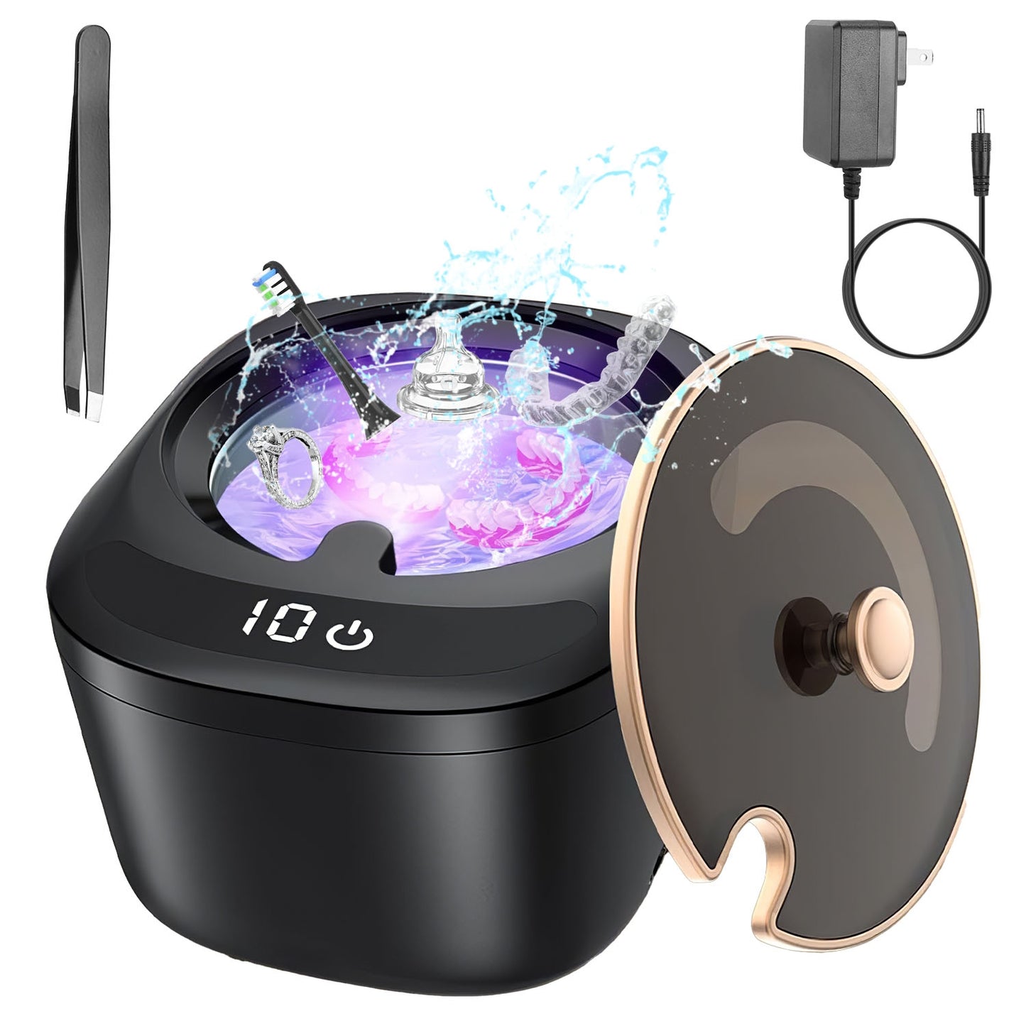 UV Light - Ultrasonic Cleaning Machine With 3 Modes 230ML Capacity