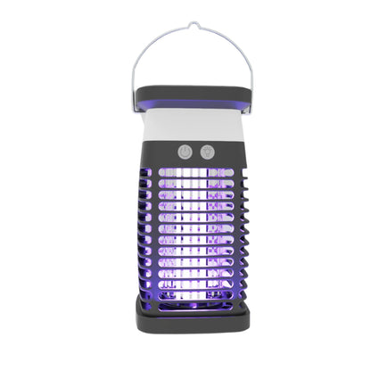 Solar Outdoor Waterproof Uv Purple Light Electric Shock Mosquito Killer Lamp
