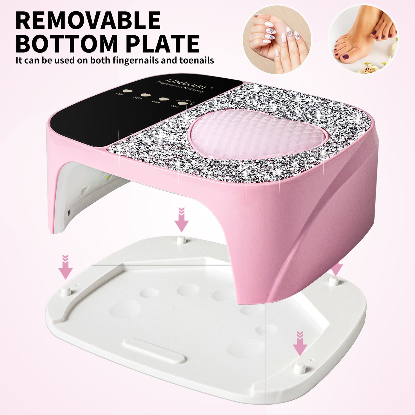 UV LED Cordless Rechargeable Nail Art Cure Machine